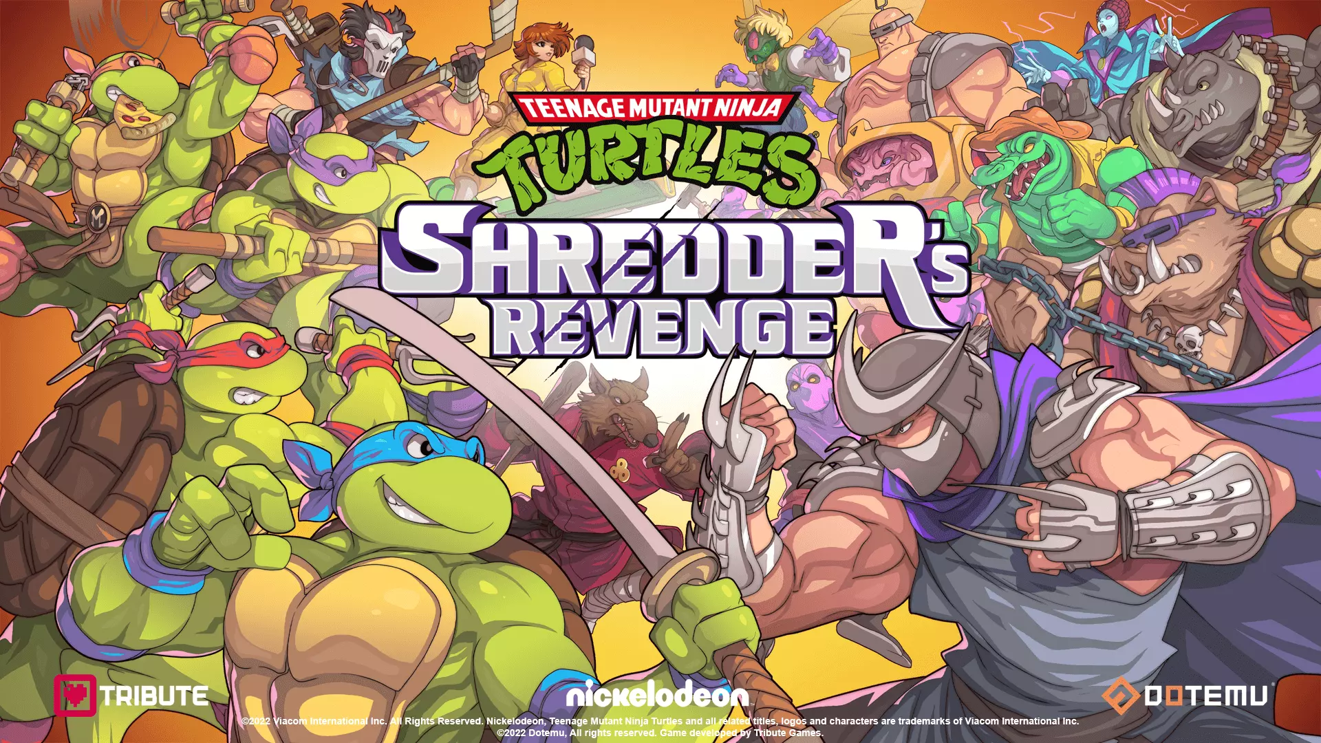 Teenage Mutant Ninja Turtles: Shredder's Revenge — игра в жанре beat 'em up, разработанная Tribute Games и изданная Dotemu.